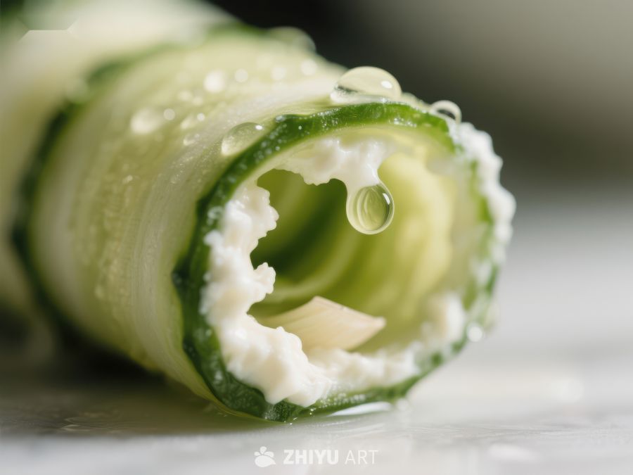 清新黄瓜卷配奶油馅料 1243