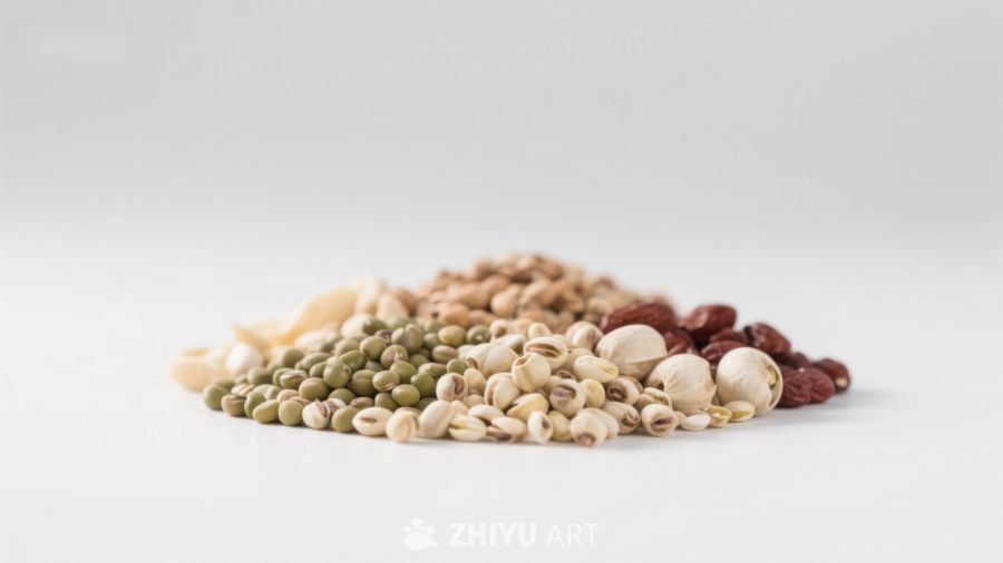 多种豆类与干果的组合
