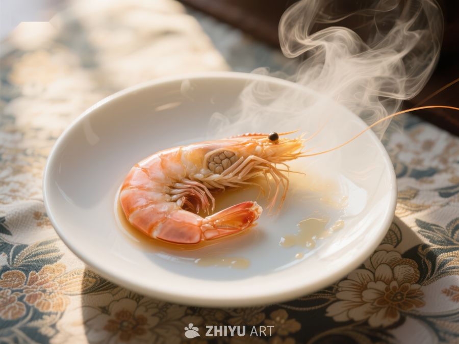 热气腾腾的煮虾 796