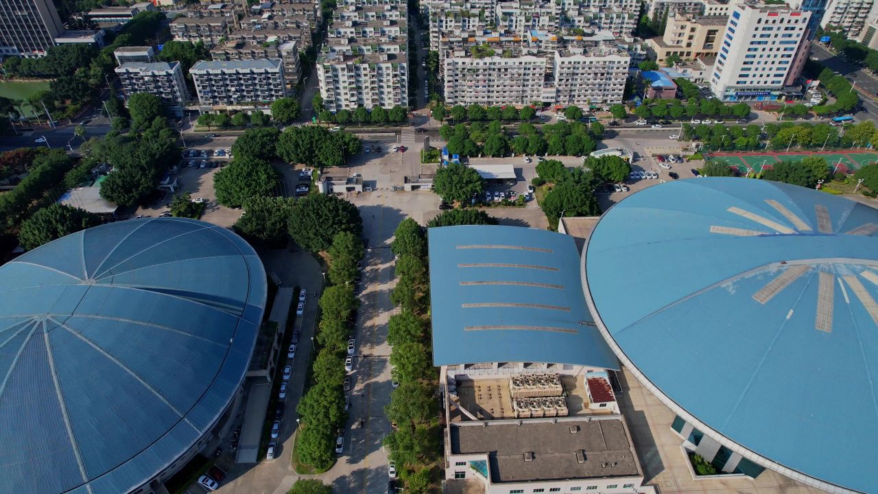 航拍福建奥林匹克体育中心