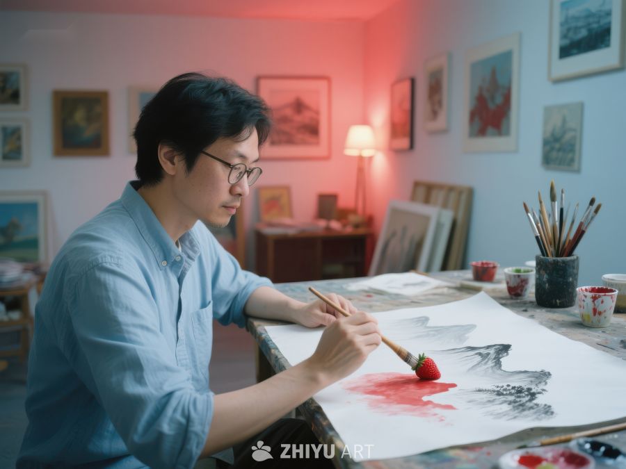 画家专注创作水墨画 184
