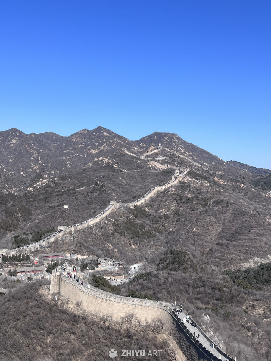 冬日长城上的风景
