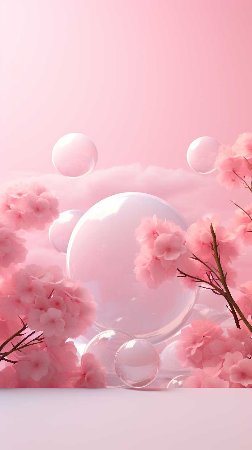 粉色艺术图