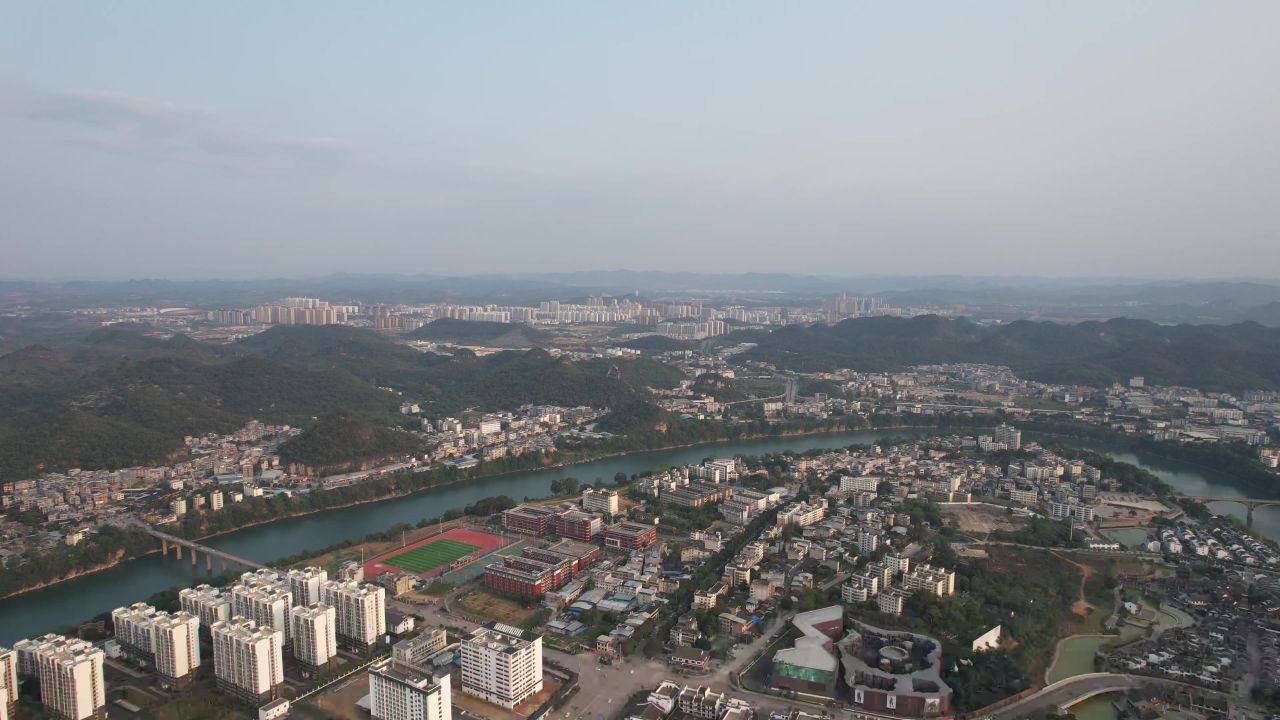 广西崇左园博园航拍