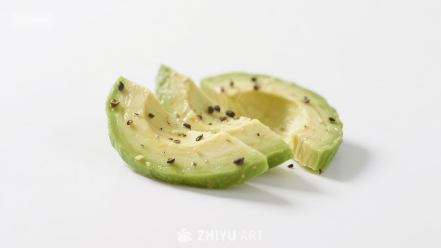 切片牛油果撒上黑胡椒