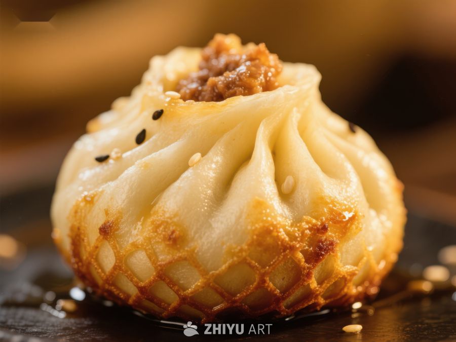金黄酥底小笼包 372