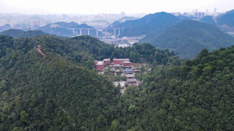 贵州贵阳城市建设航拍摄影图