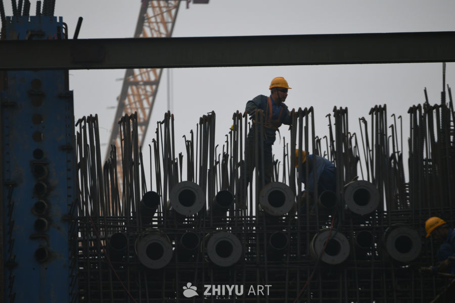 建筑工地上的劳作