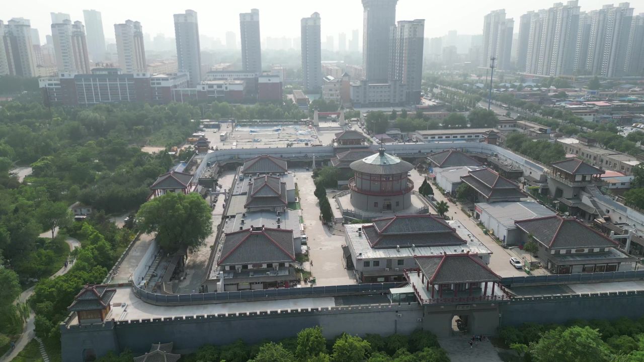 邯郸赵苑公园4A景区航拍