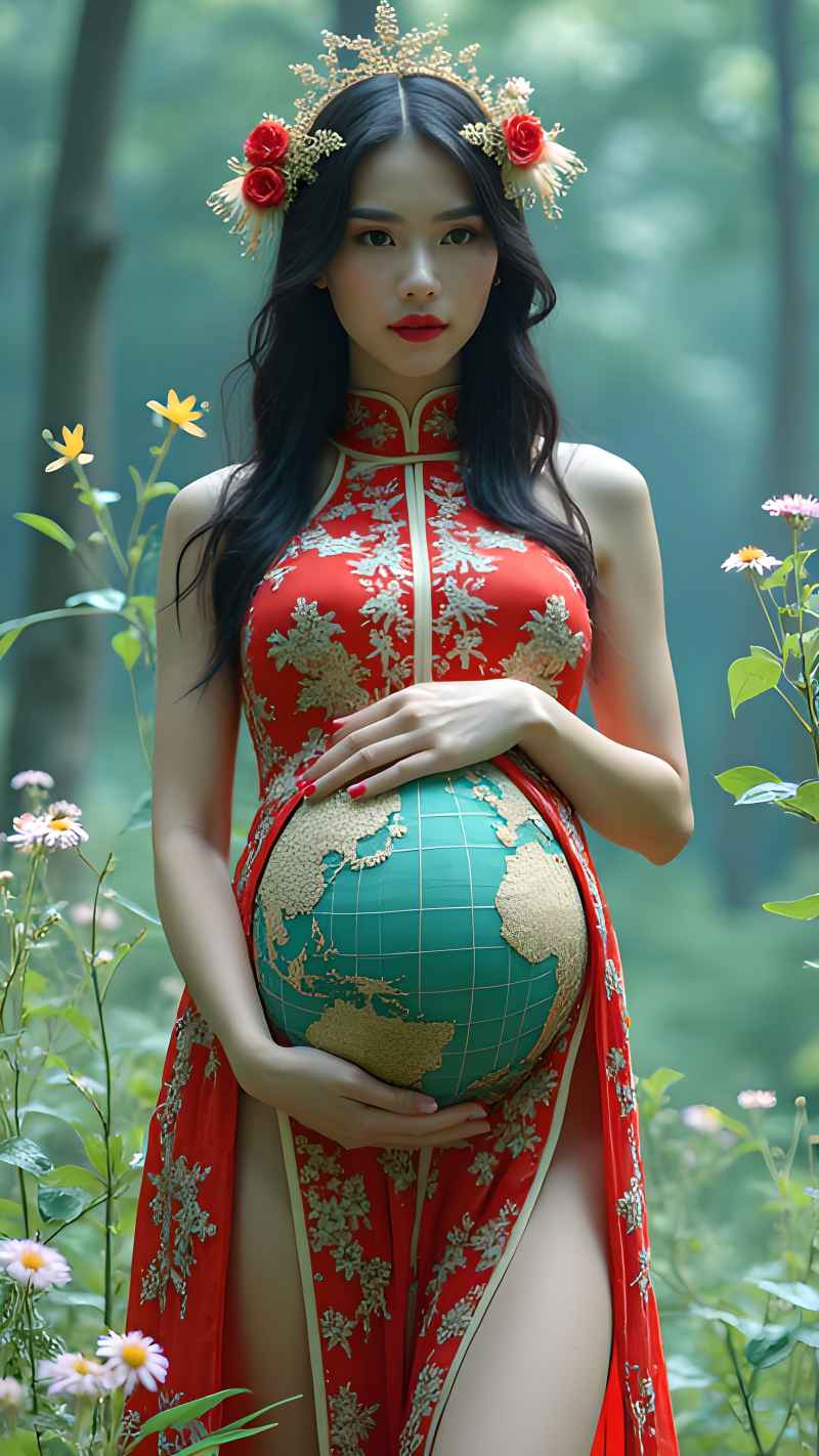 红色女子户外拍摄系列高清艺术视觉 11