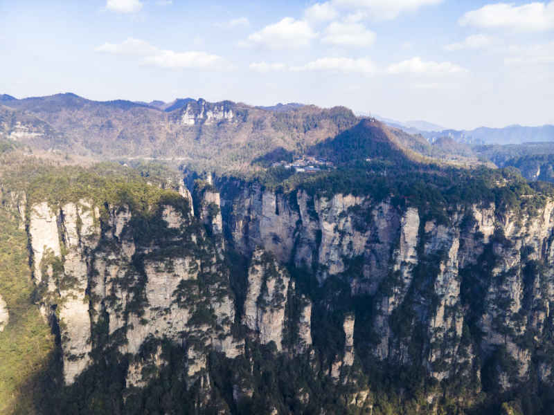 湖南张家界武陵源风景区航拍摄影图
