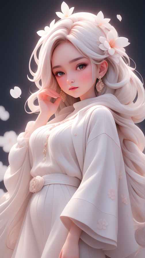 粉色女孩治愈系