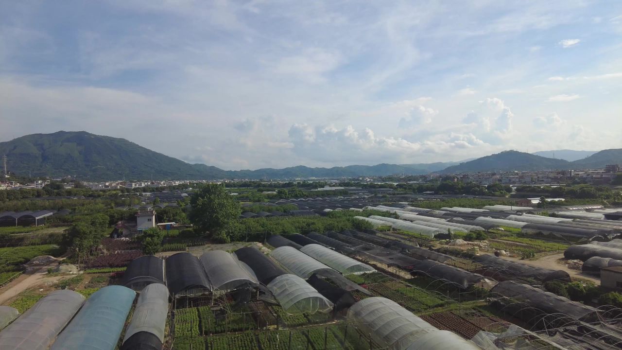 沿途火车窗外风景旅途风光实拍  