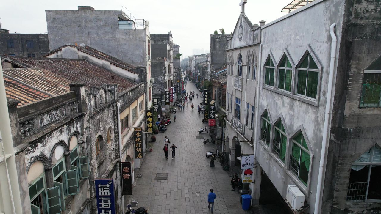 广西北海城市风光旅游景区航拍 