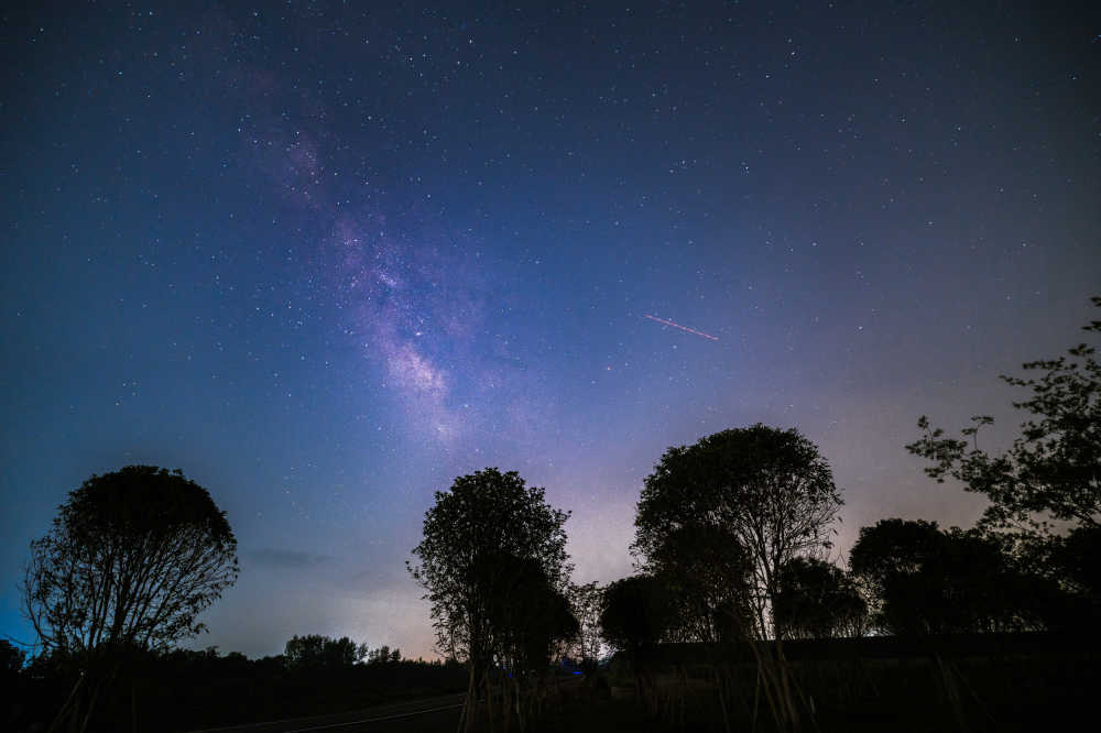 天蝎座银河夜景