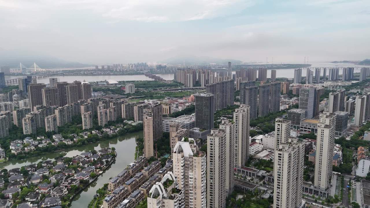 现代都市全景俯瞰