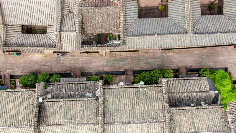 福建汀州古城航拍图 