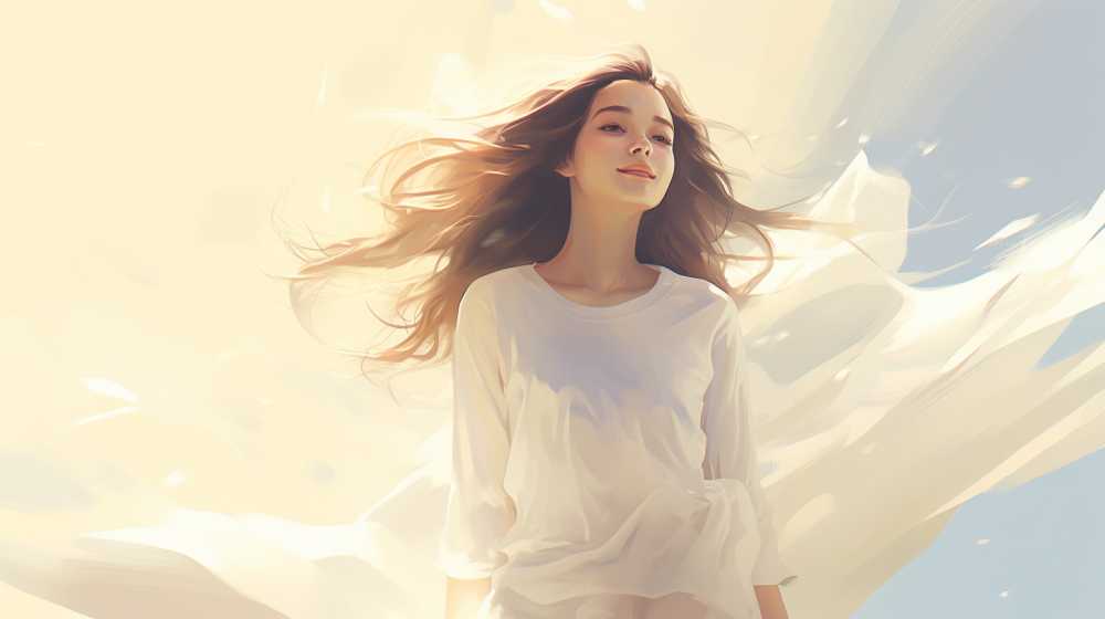 浅白色唯美意境背景图99