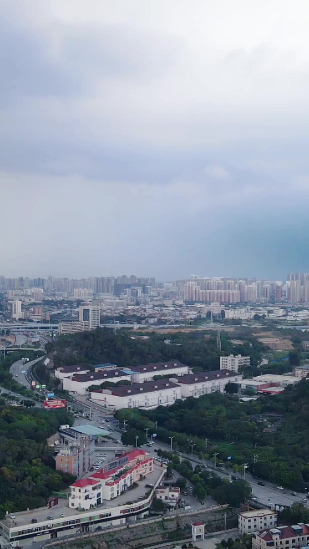 城市航拍福建泉州城市风光竖屏