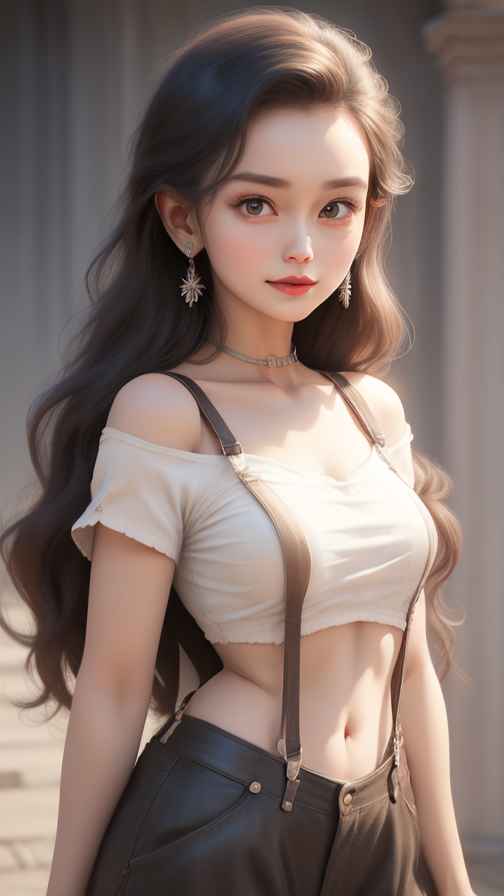 吊带高级美女