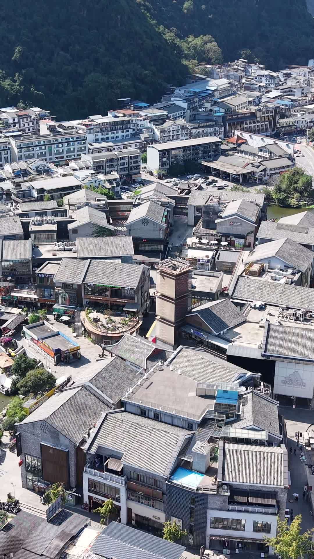 古镇全景俯瞰