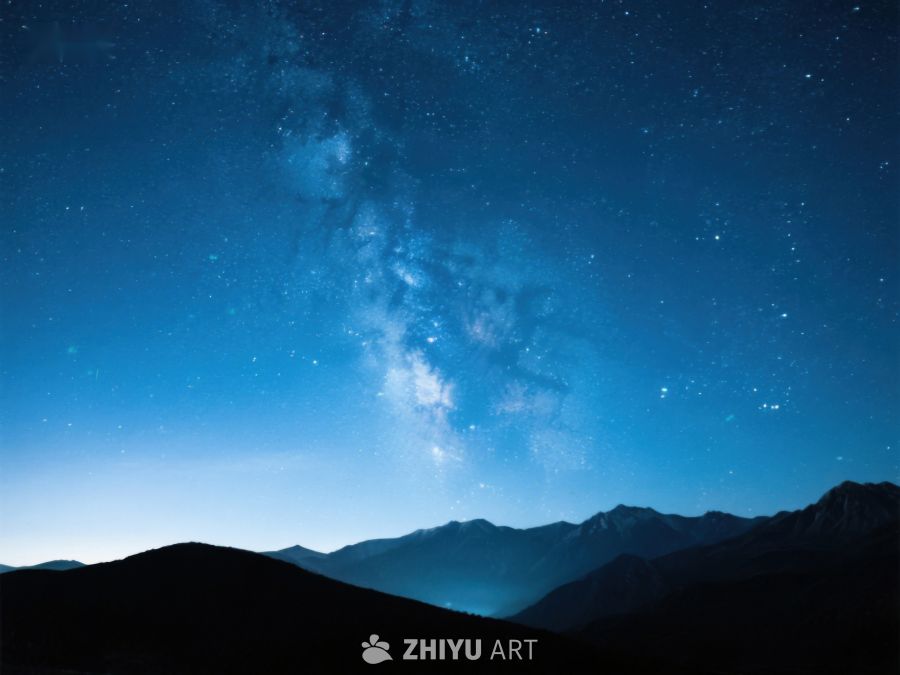 星空下的山脉剪影 211