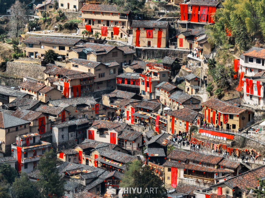 航拍浙江丽水松阳陈家铺村 49