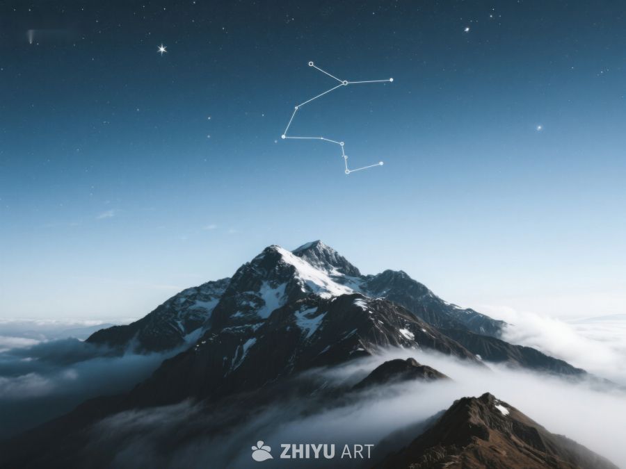 雪山之巅与星空 244