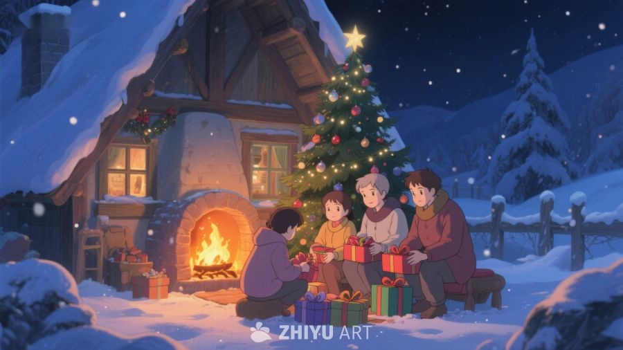 雪夜温馨圣诞聚会 321