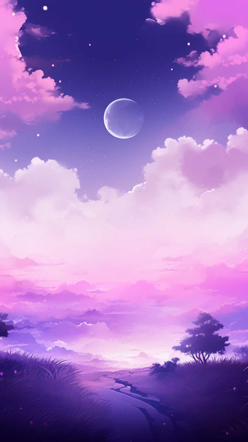 紫色唯美背景图