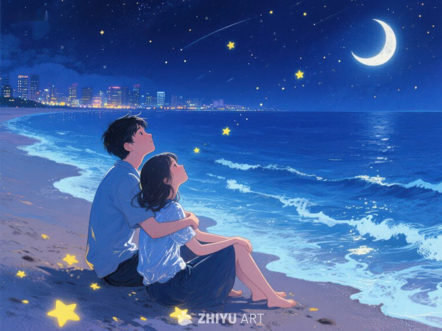 夜海边的浪漫时光 1002