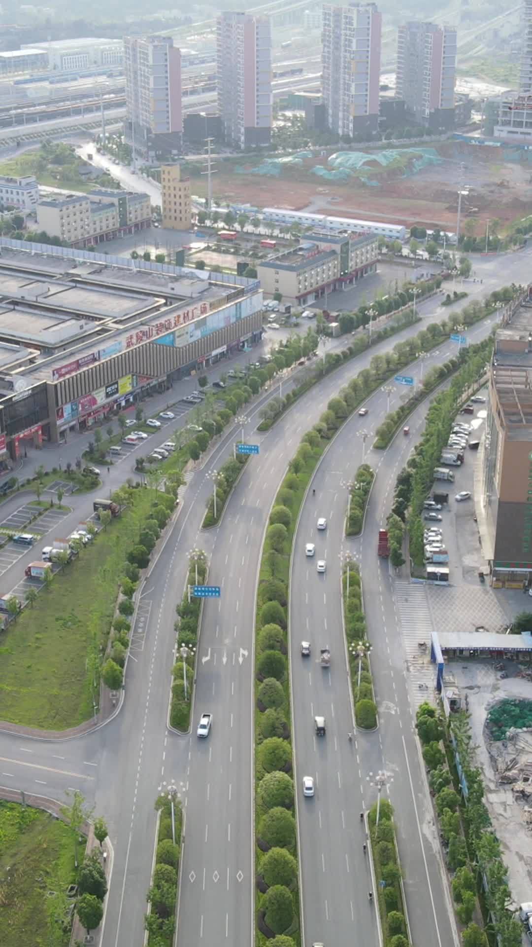 城市高速公路全景