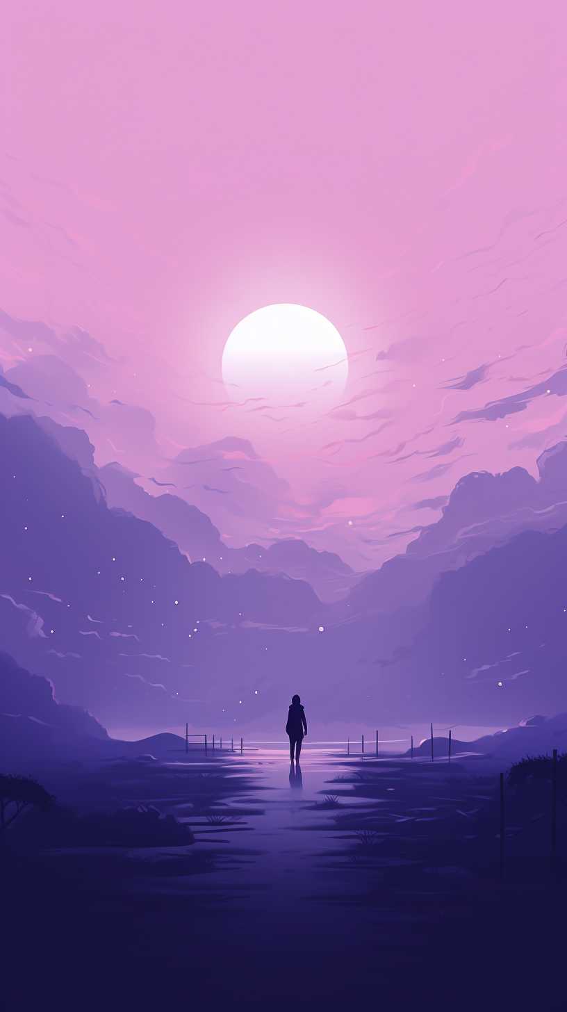 紫色唯美背景图