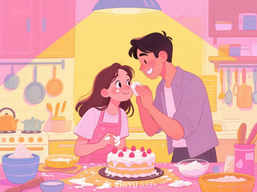 厨房里的甜蜜时光：父女共制蛋糕 14