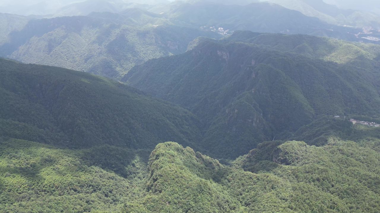 祖国大好河山壮丽山河蓝天白云航拍 