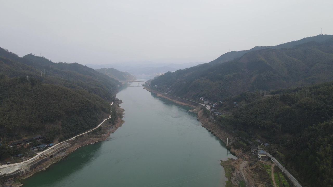 湖南沅江风光航拍 