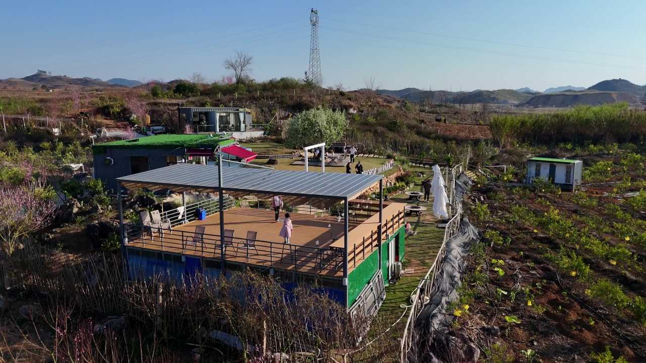 乡村露台的悠闲时光