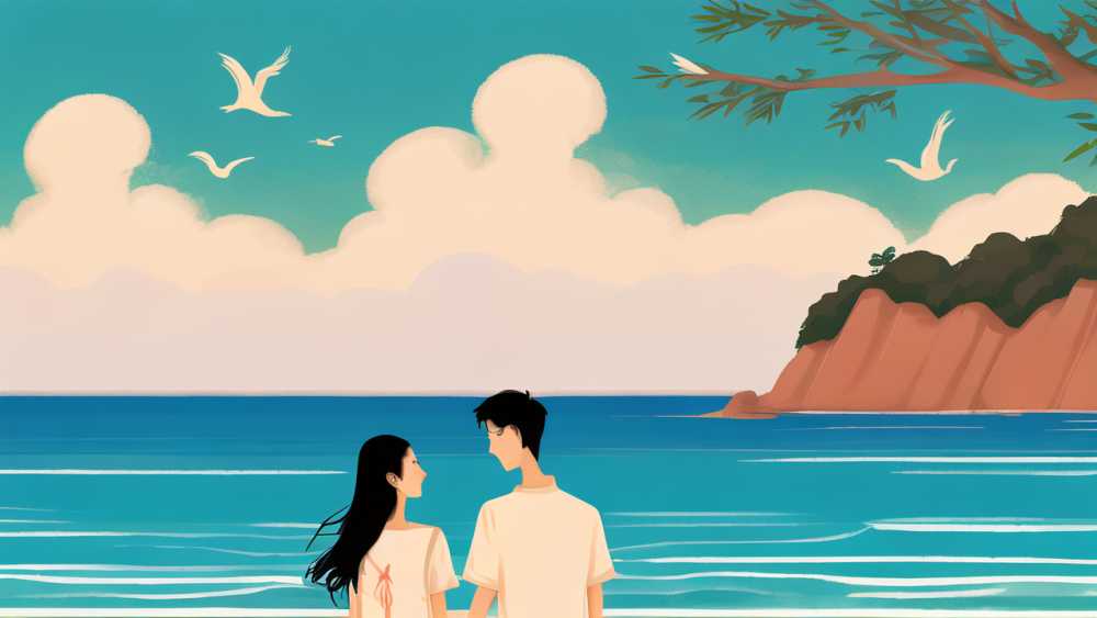 海报情侣插画
