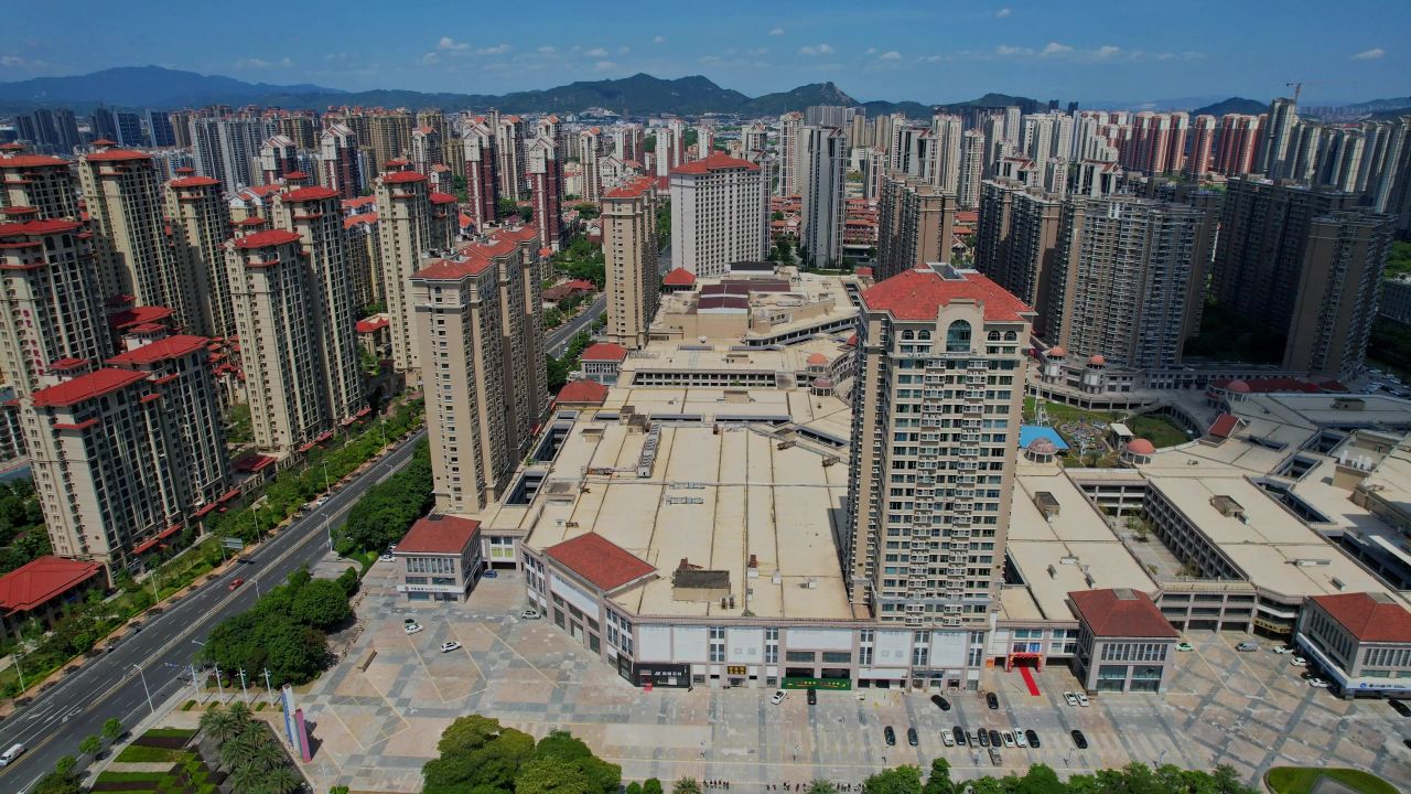 航拍漳州明发商业广场