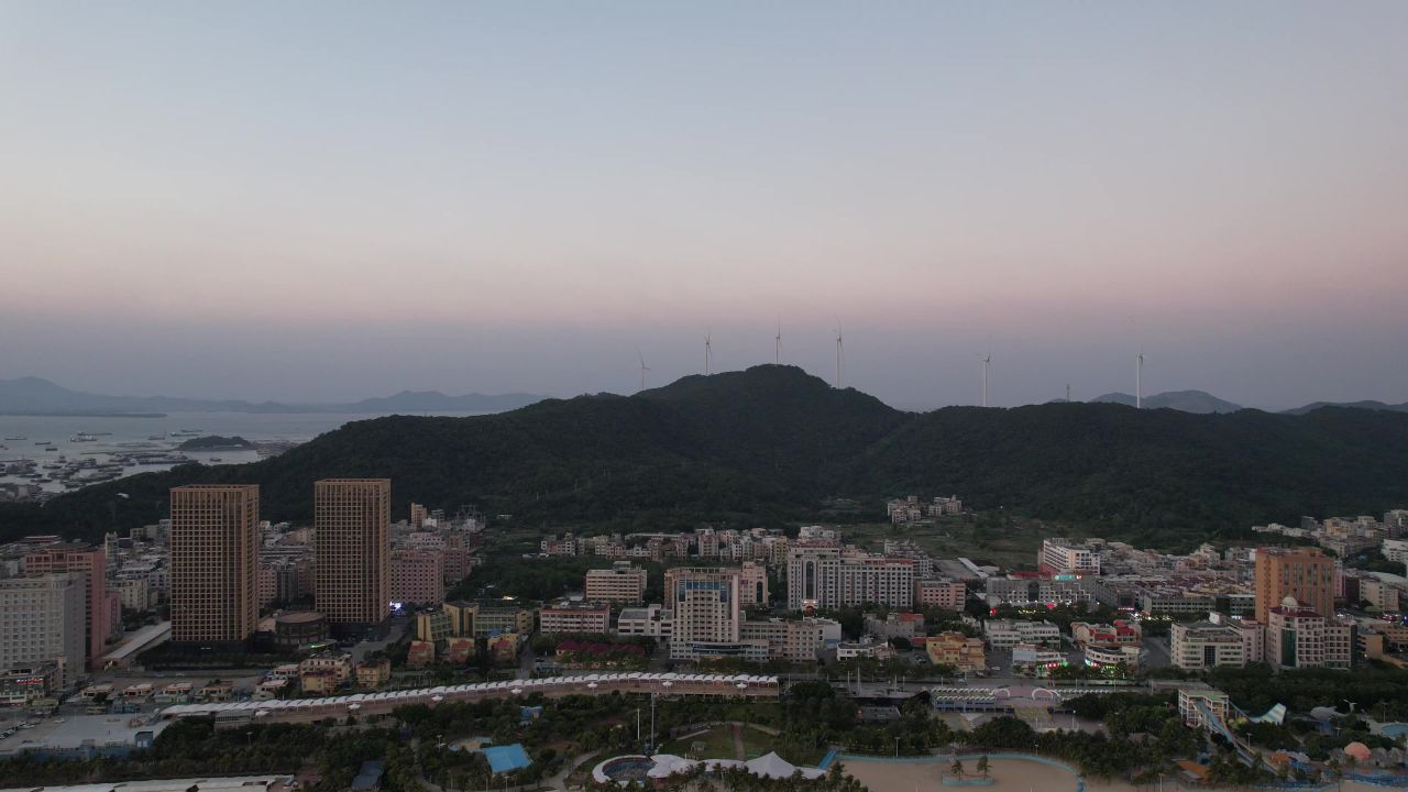 大海日落晚霞夕阳海浪