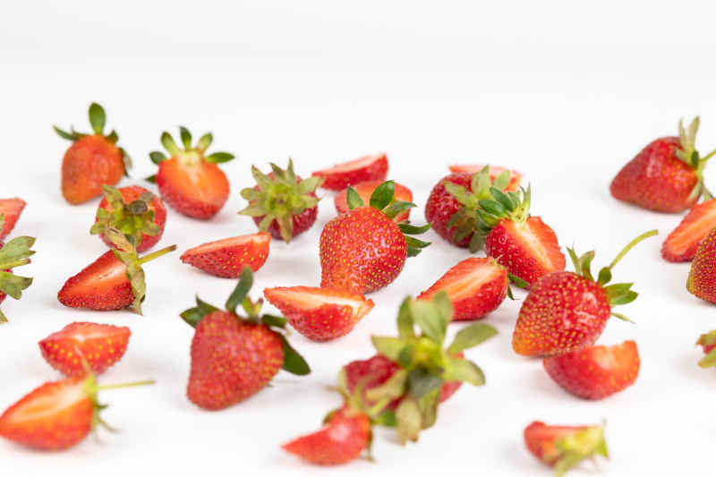 新鲜草莓水果实拍 85