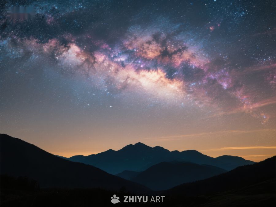 星空下的山脉剪影 202