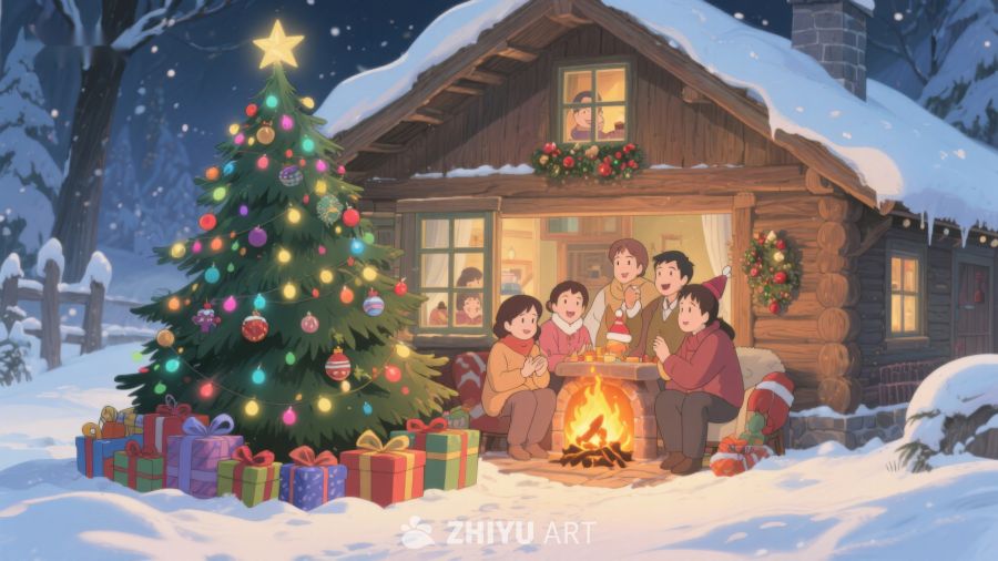 雪夜温馨圣诞聚会 388