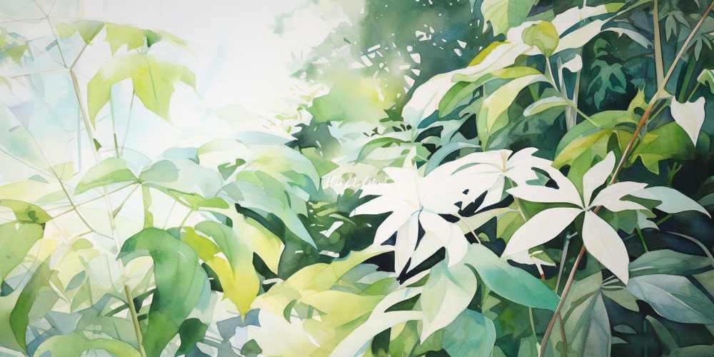 唯美山水画风景