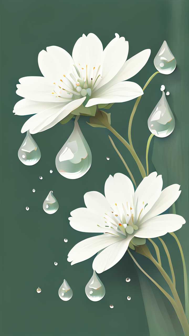 水滴小白花