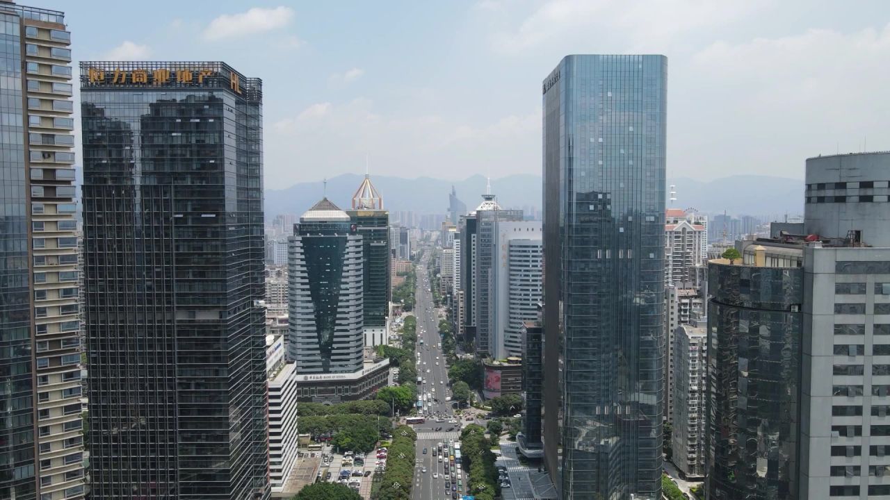 福州五四路商务建筑航拍