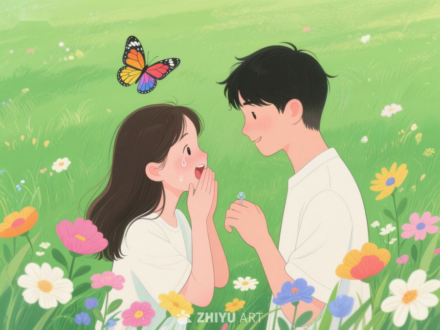 花田中的温馨互动 345