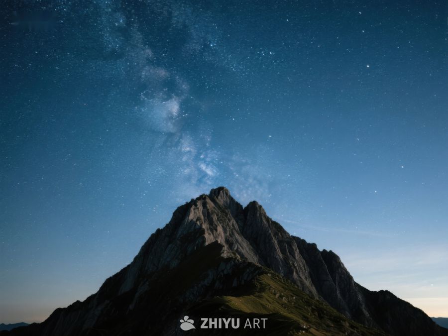 星空下的巍峨山峰 212