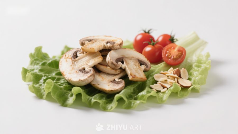 新鲜蔬菜与蘑菇组合