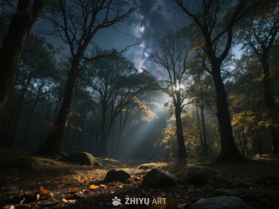 星空下的森林晨光 193